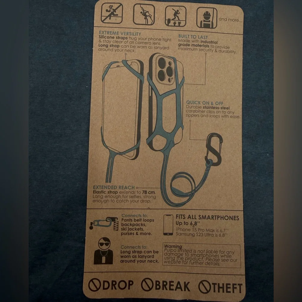 NIB Pulpo Safety Cell Phone Lanyard